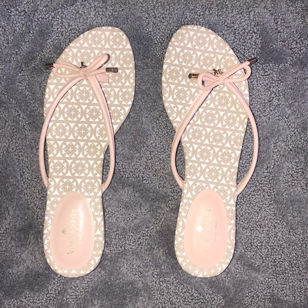 Kate Spade Pink & Nude Flip Flops